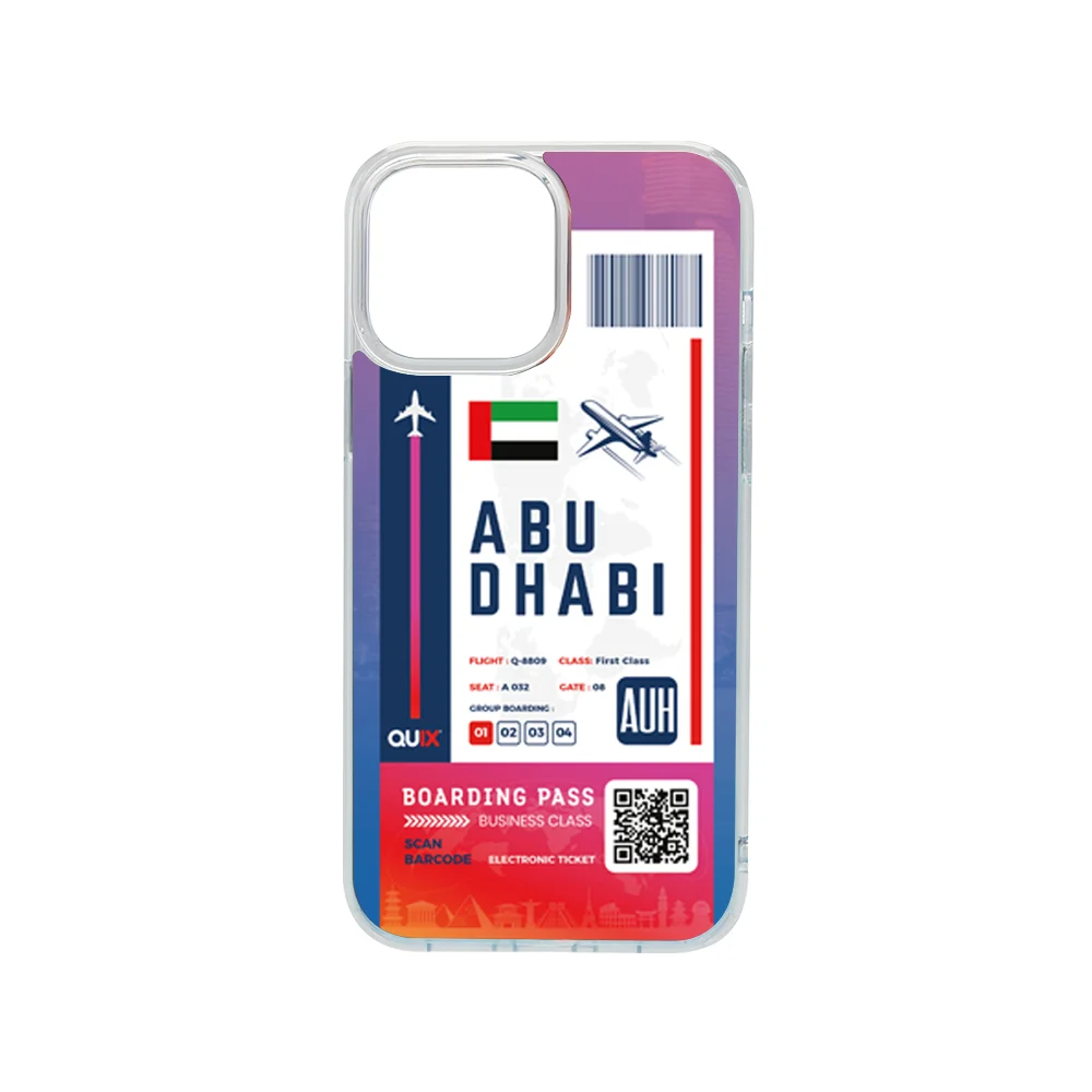 Abu dhabi boarding pass case for iphone 13