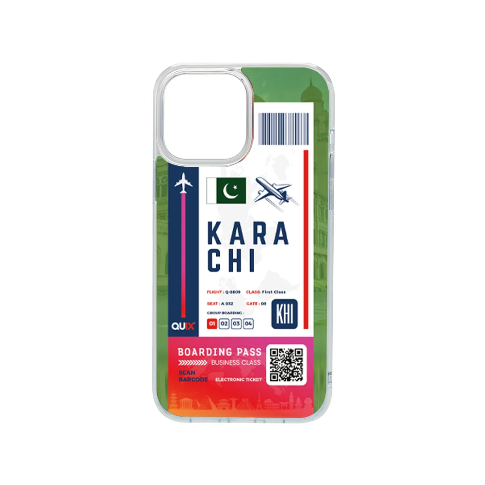 Karachchi boarding pass case for iphone 13