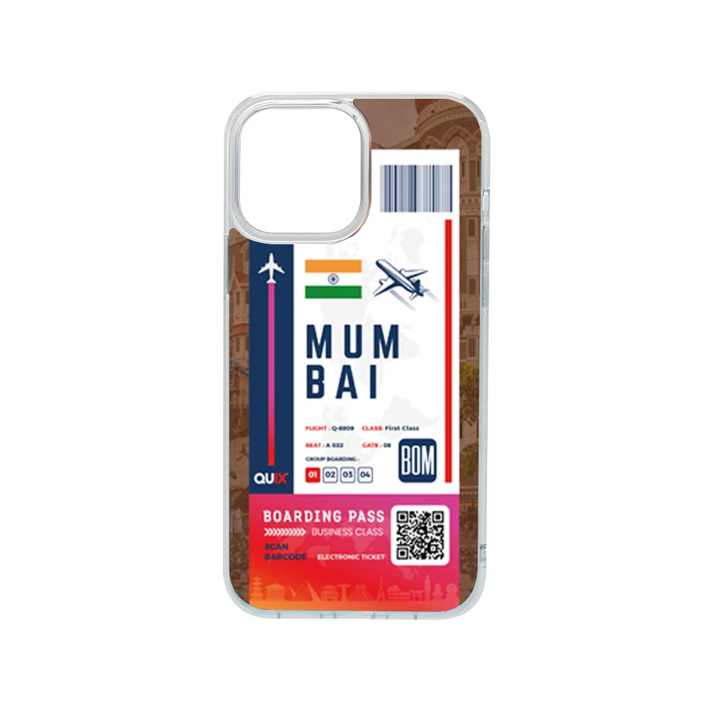 Mumbai boarding pass case for iphone 13