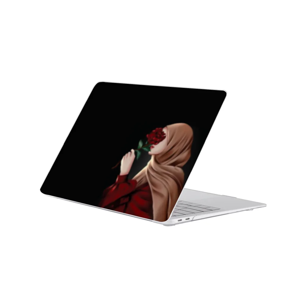 girl and rose laptop skins